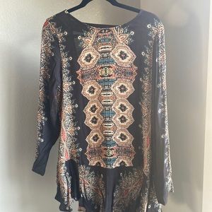 Smooth talker printed Free People Tunic